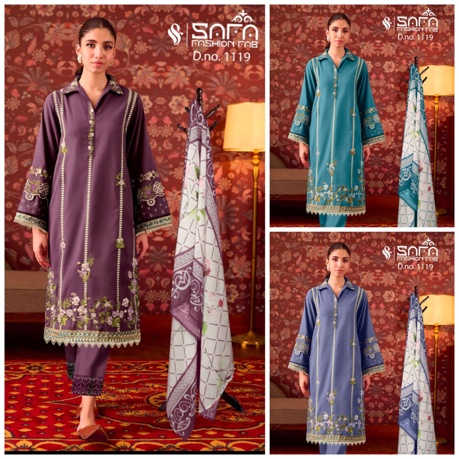 Safa Fashion 1119 Readymade Pakistani Suit Catalog